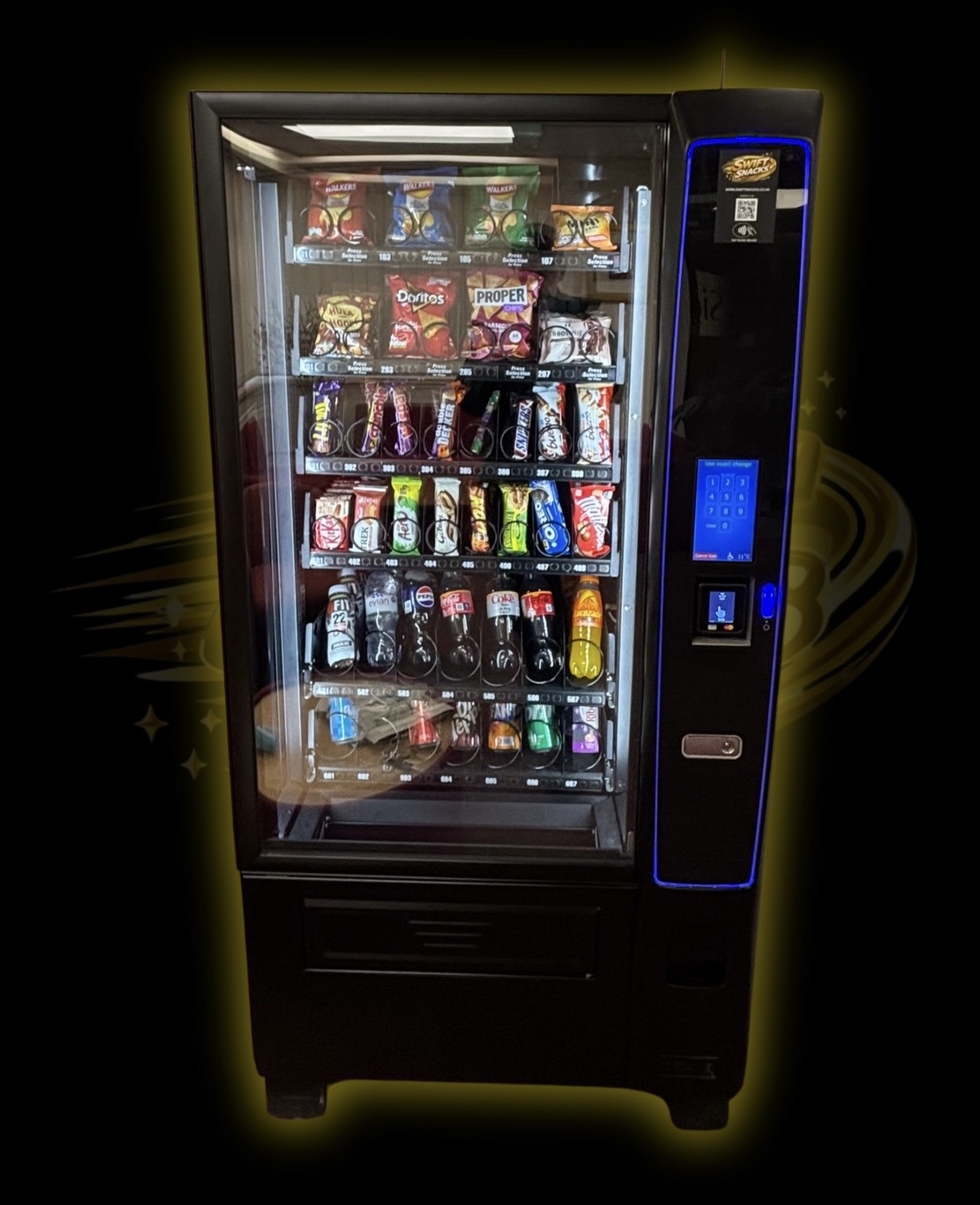 Premium vending machine in a modern office